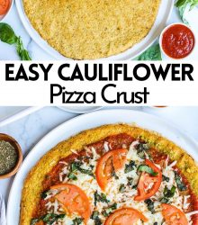 healthy cauliflower pizza crust