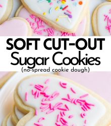 sugar cookies with icing and sprinkles
