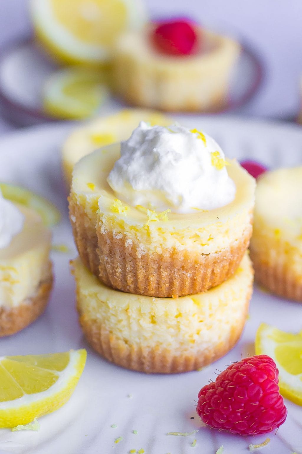 Mini Lemon Cheesecakes (With Shortbread Crust)