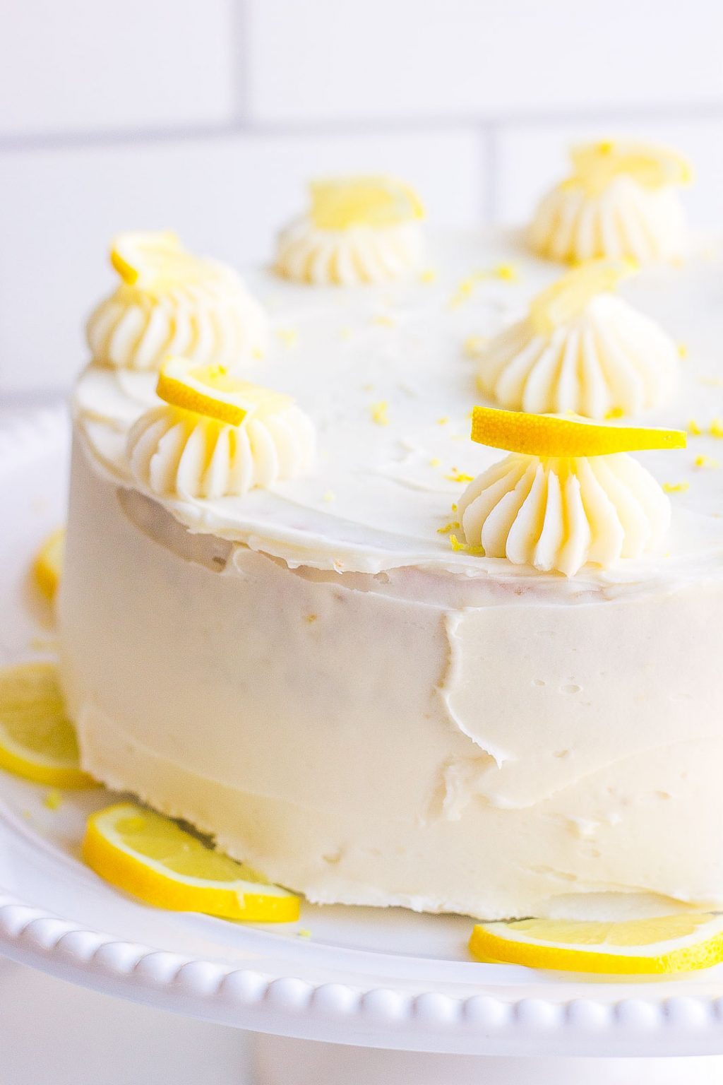 Lemon Poppy Seed Cake (with Lemon Buttercream Frosting)