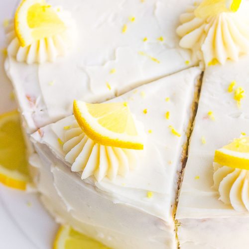 Lemon Poppy Seed Cake (with Lemon Buttercream Frosting)