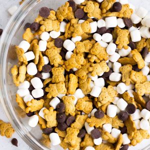 we had this vision for a trail mix bar, and with the help of laur's handy  fiancé and some s'mores inspired bites, we brought it to…