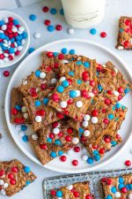 EASY 4th of July M&M Brownies