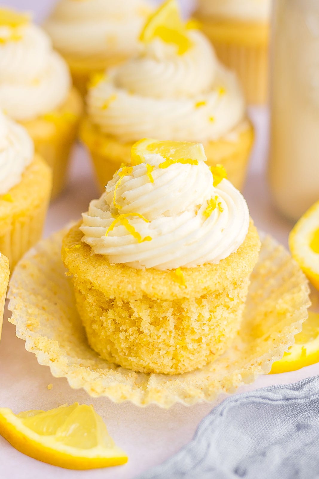 unwrapped Lemon Cupcake