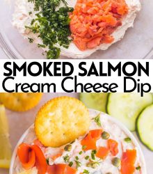 cream cheese dip with smoked salmon