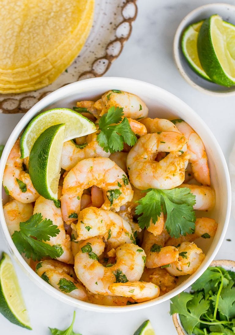 Cilantro Lime Shrimp Recipe - Kathryn's Kitchen