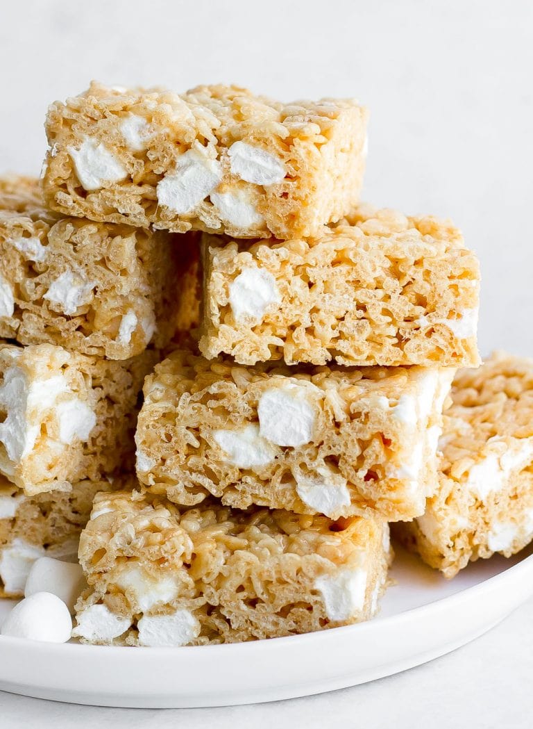 Brown Butter Rice Krispie Treats - Kathryn's Kitchen