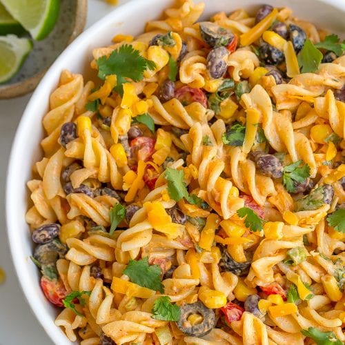 Easy Taco Pasta Salad Recipe (Bursting with Taco Flavors)