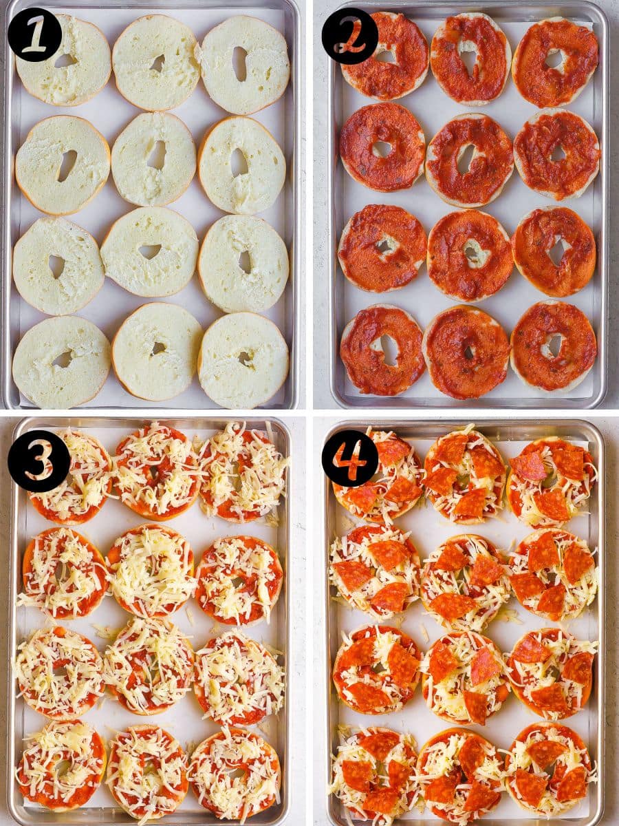 how to make Homemade Bagel Bites step-by-step