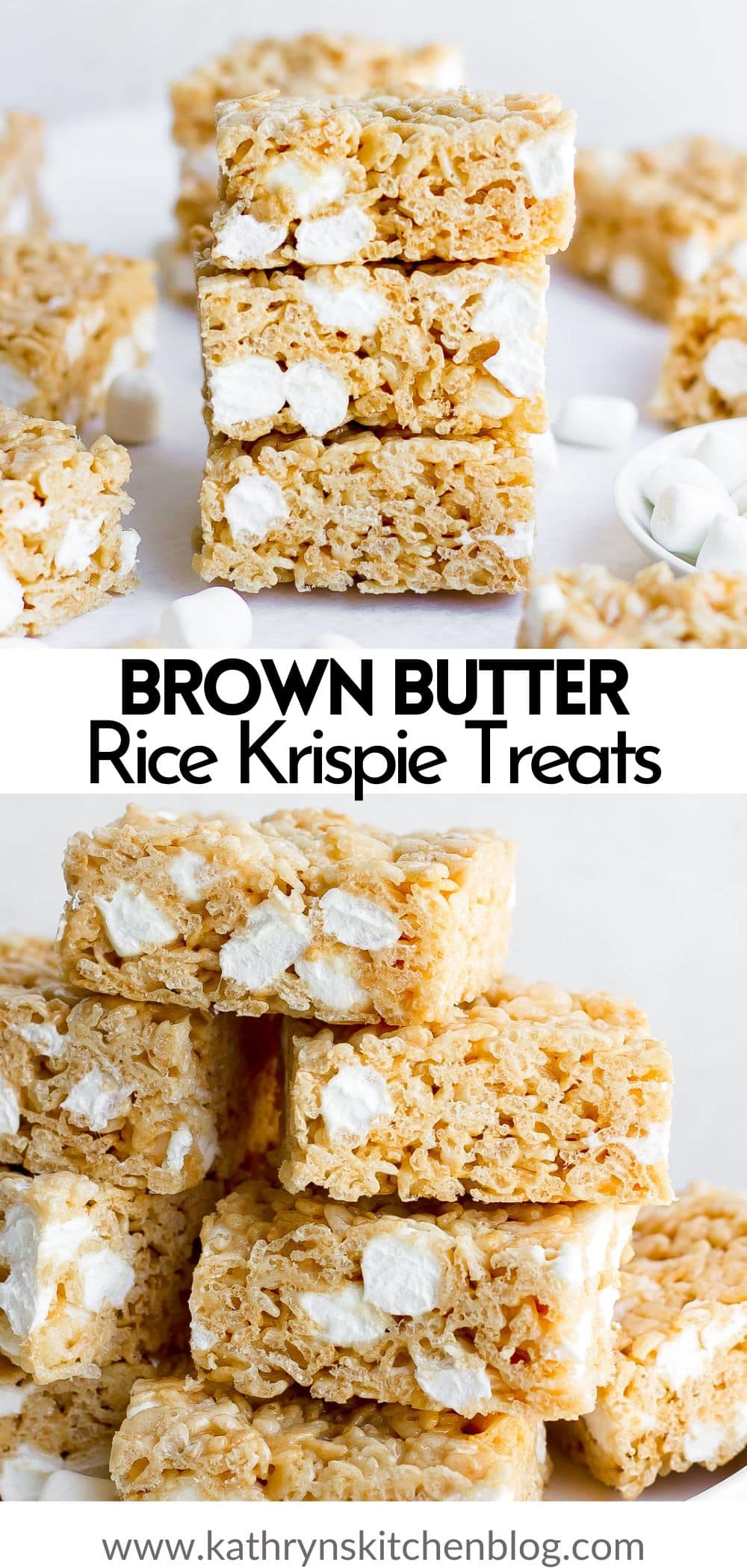 Brown Butter Rice Krispie Treats - Kathryn's Kitchen