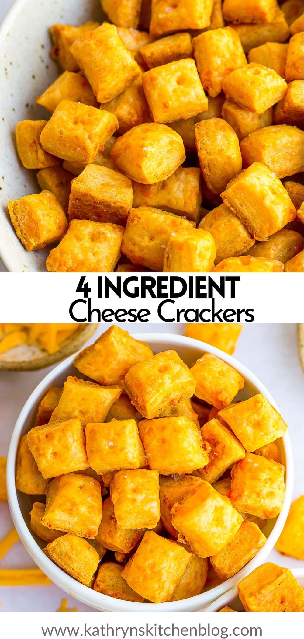 Homemade Cheese Crackers (4 Ingredient Recipe)