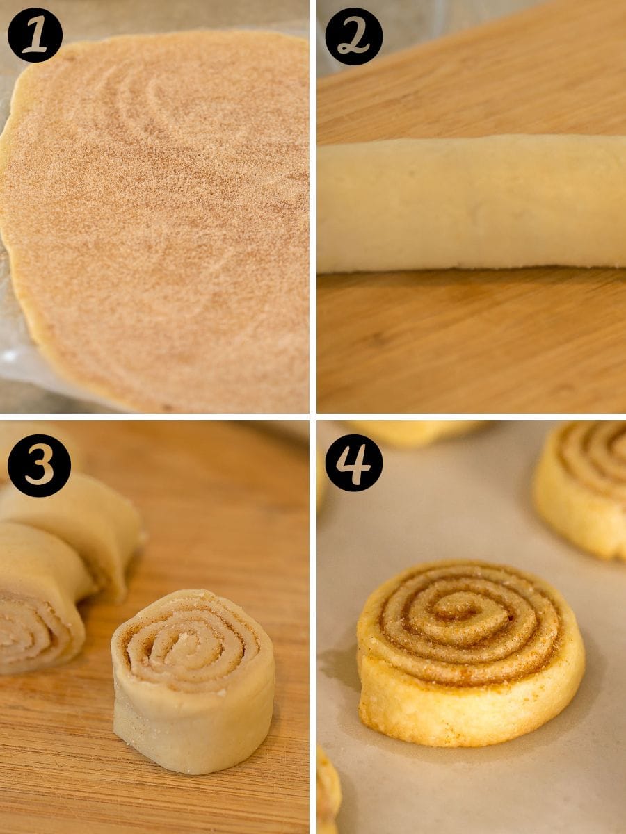 How to make pie crust cookies, step by step.