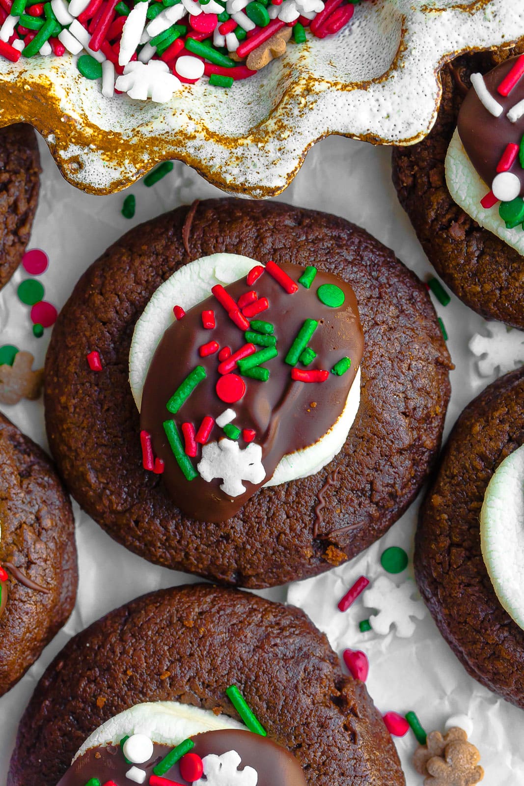 Close up of hot chocolate cookie.