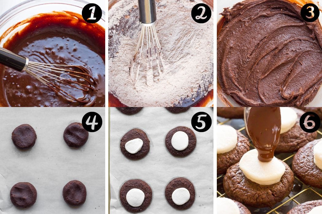 How to make hot chocolate cookie recipe, step-by-step.