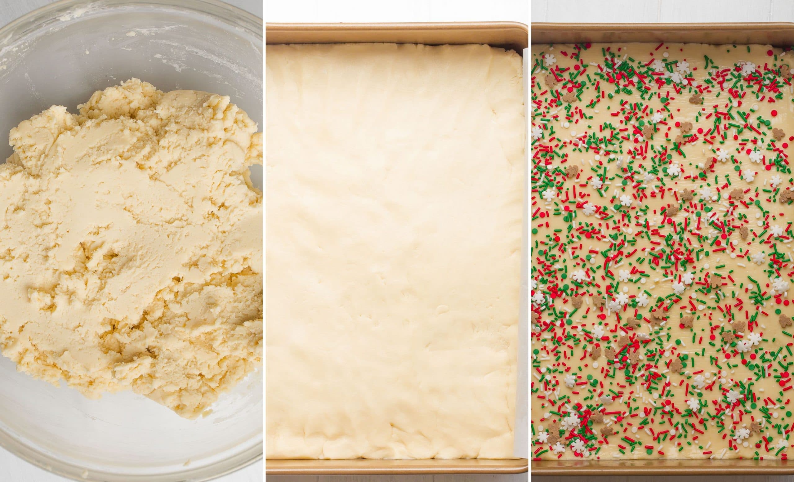 How to make shortbread cookie bars.