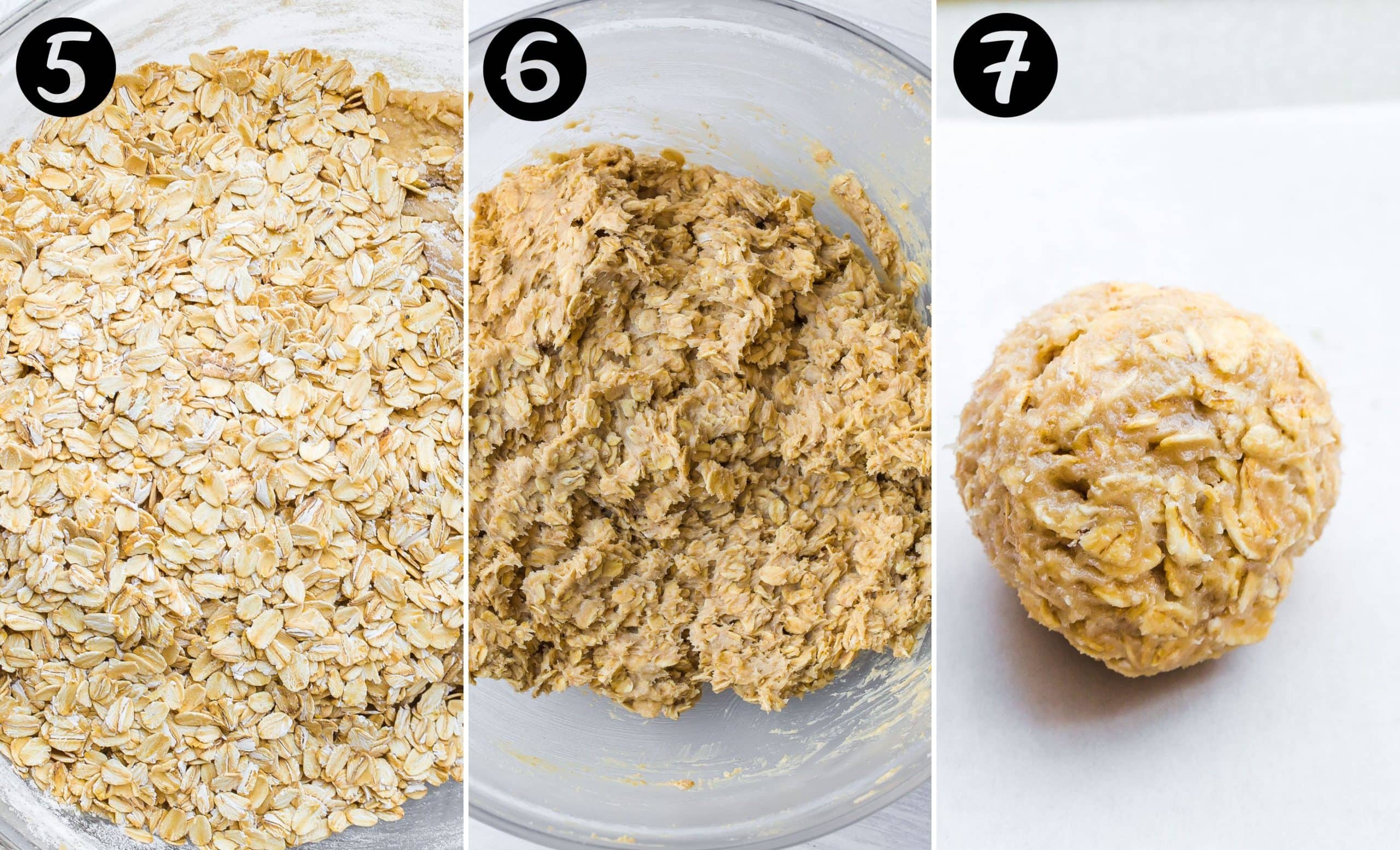 The Ultimate Oatmeal Cookie dough step by step.