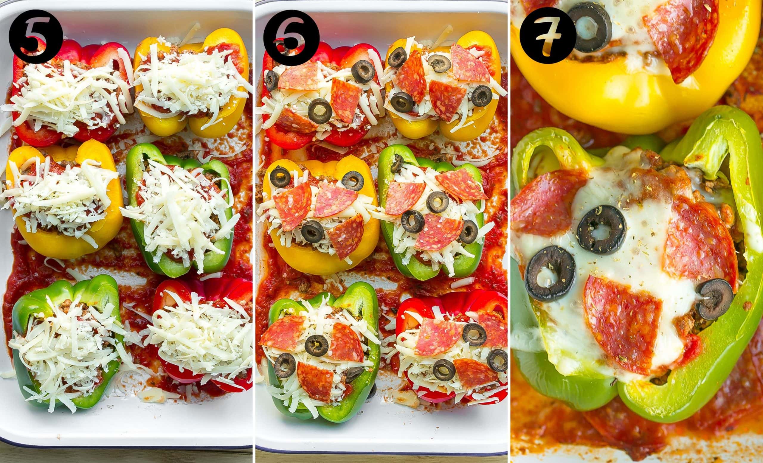 How to make Pizza Stuffed Peppers.