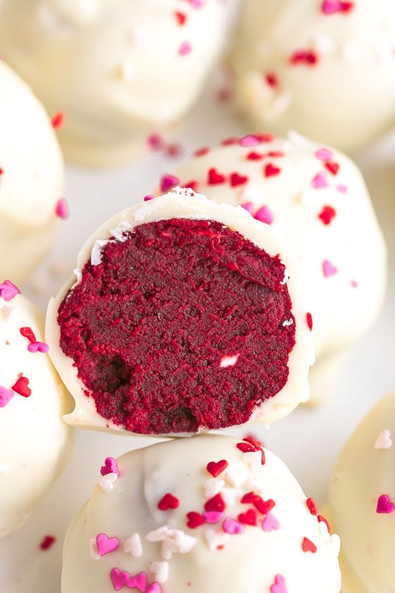 Easy Red Velvet Truffles (Cake Balls)