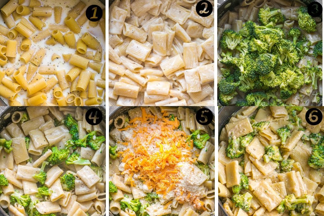 How to make Creamy Broccoli Pasta process photos. 