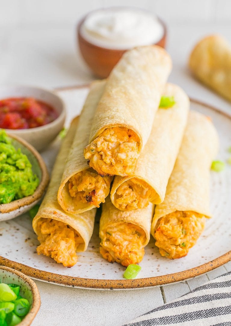 Baked Chicken and Cheese Taquitos- Kathryn's Kitchen