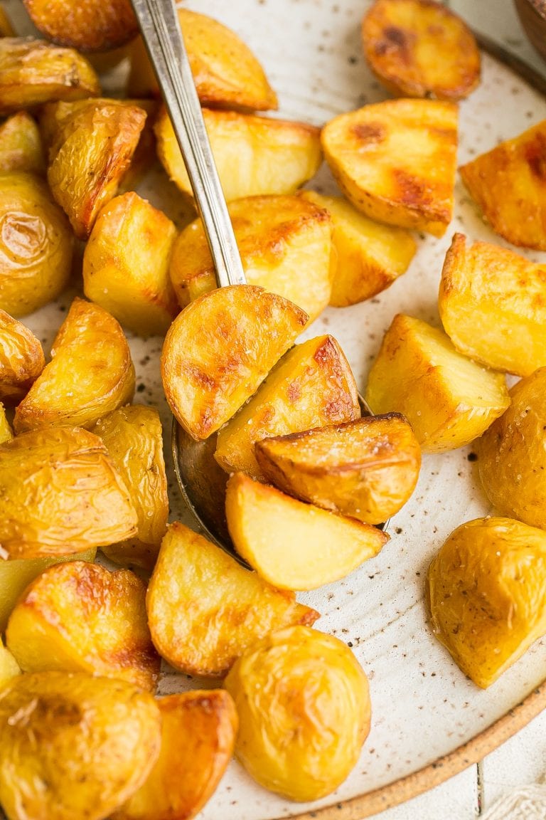 Crispy Salt and Vinegar Roasted Potatoes- Kathryn's Kitchen