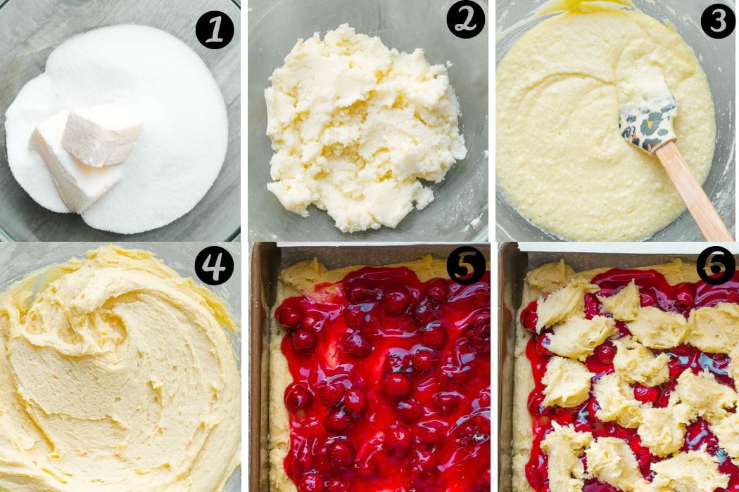 How to make Cherry Bars, step by step.
