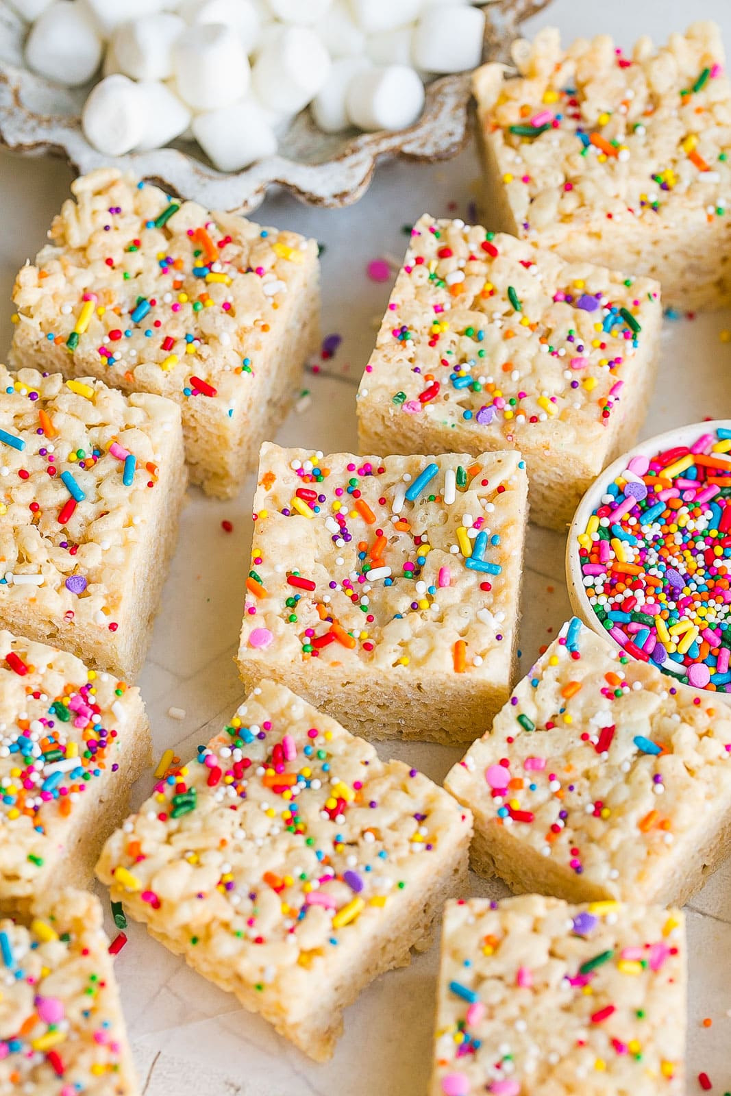 Protein treats with sprinkles. 