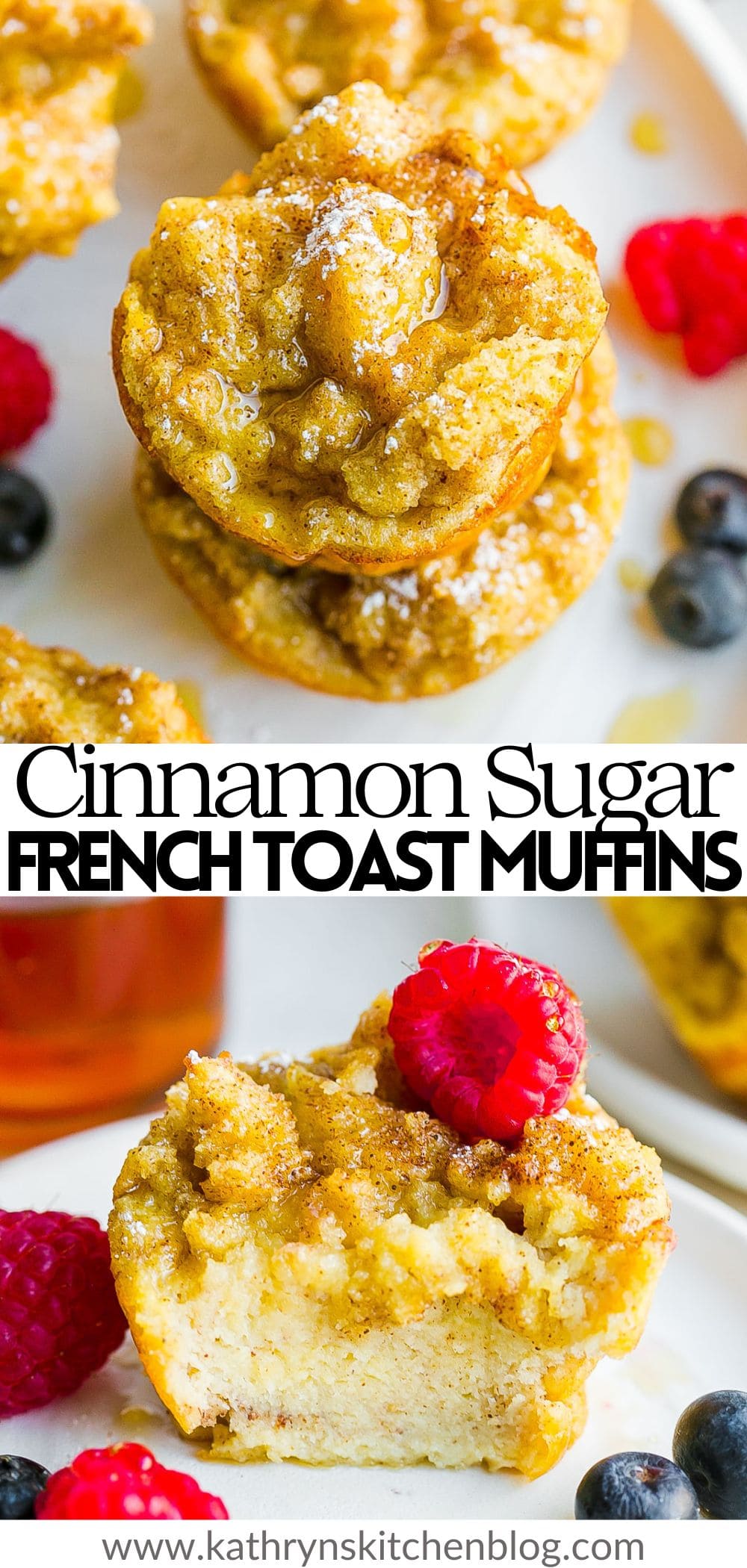 Baked French Toast Muffins (With Cinnamon Sugar Topping)