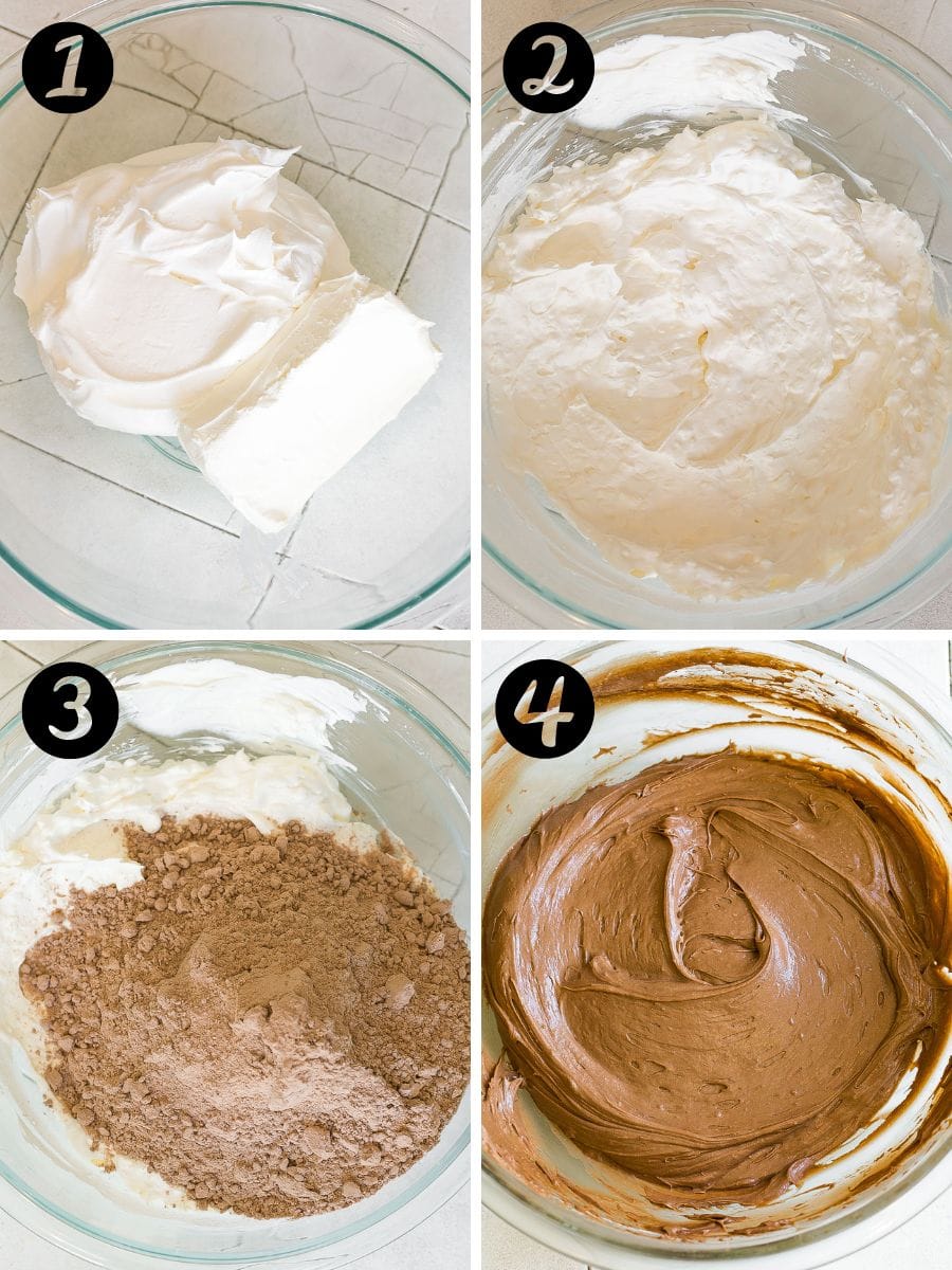 How to make brownie dip.