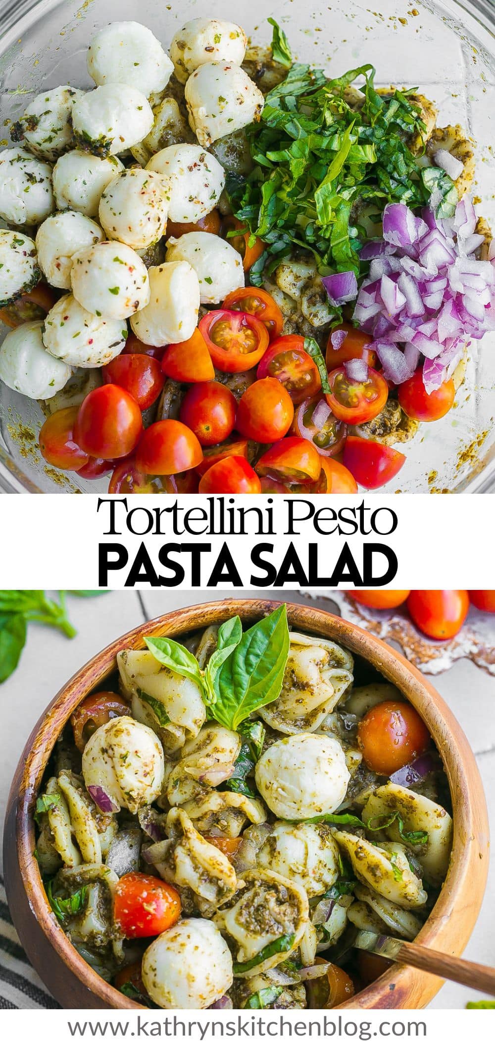 Easy Pesto Tortellini Salad - Kathryn's Kitchen