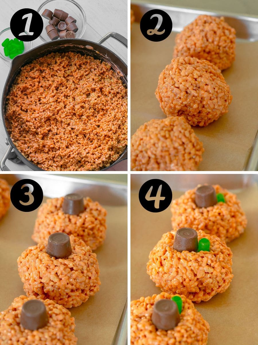 How to make pumpkin rice krispies. 