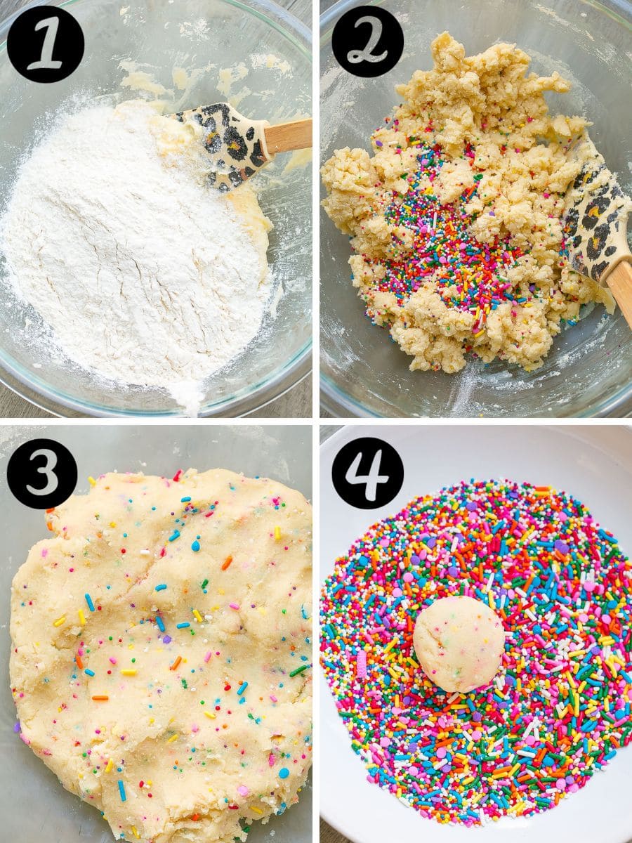 How to make sprinkle cookies.