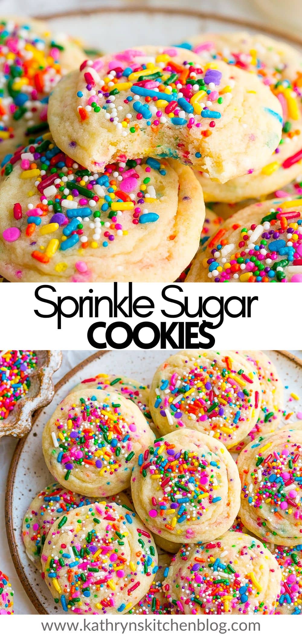 Sprinkle Sugar Cookies (Soft & Chewy)- Kathryn's Kitchen