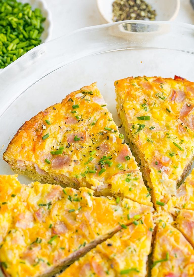 Easy Ham and Cheese Frittata