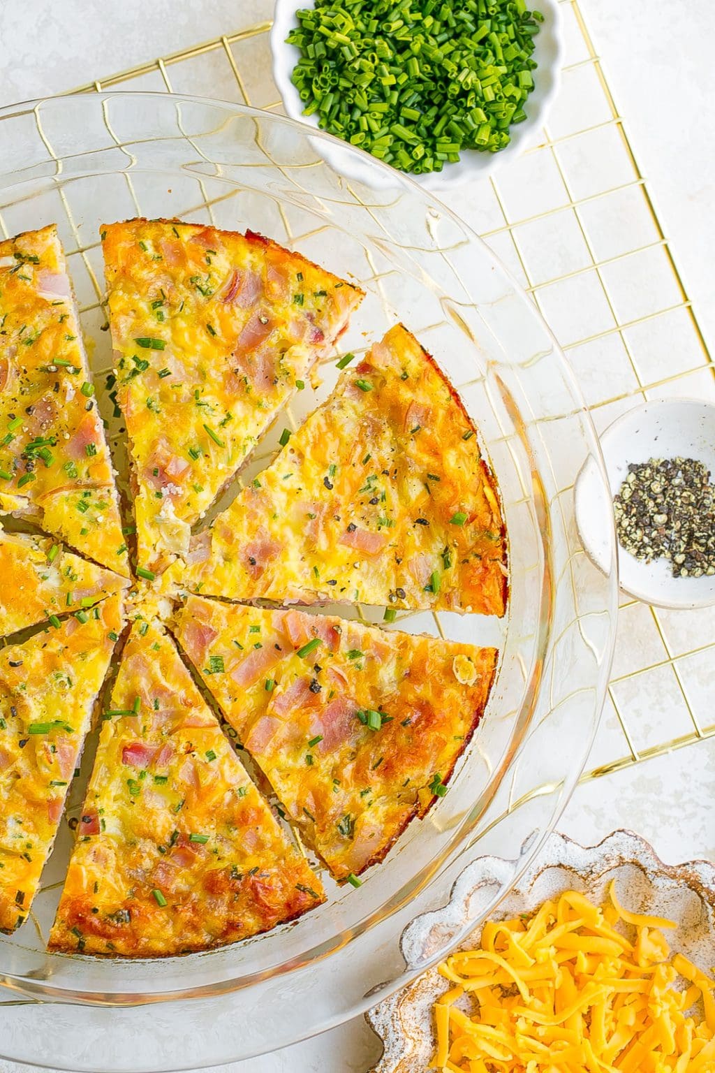 Easy Ham and Cheese Frittata