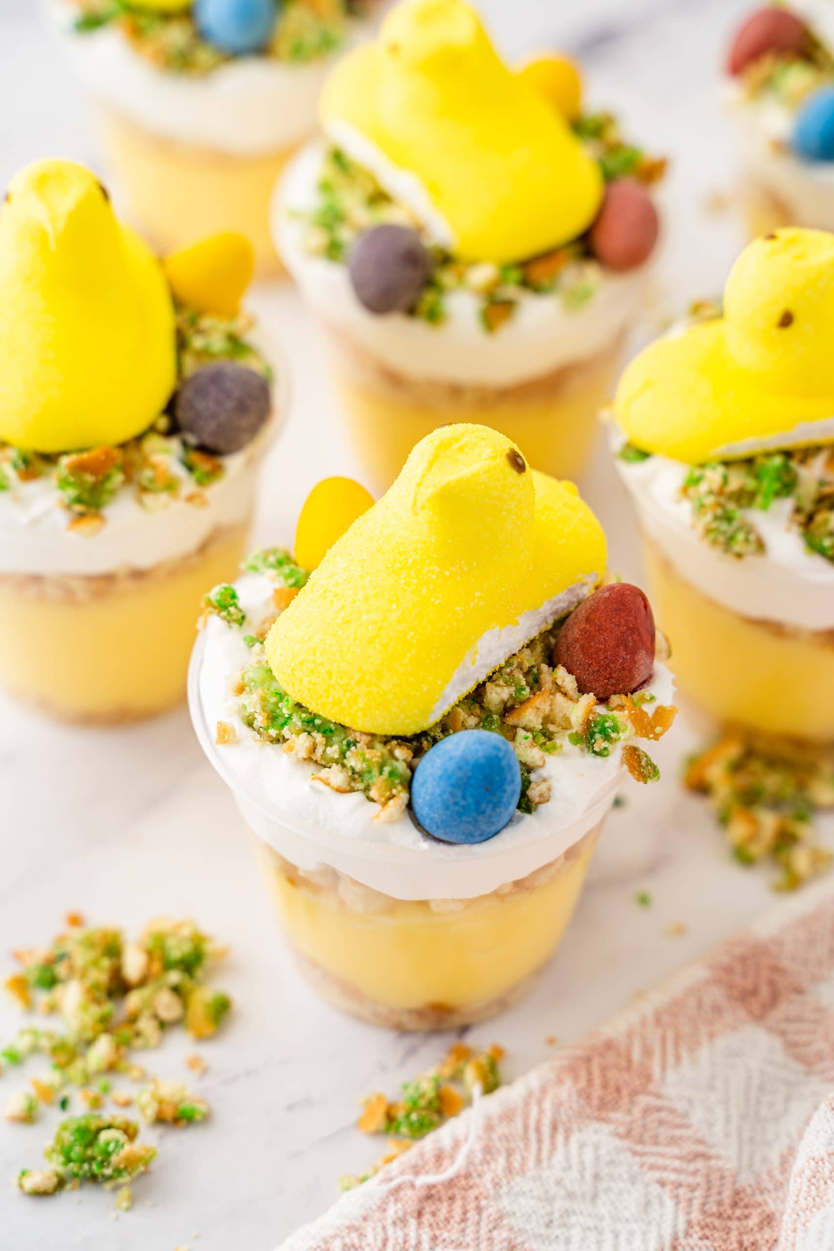 Peeps pudding cups.