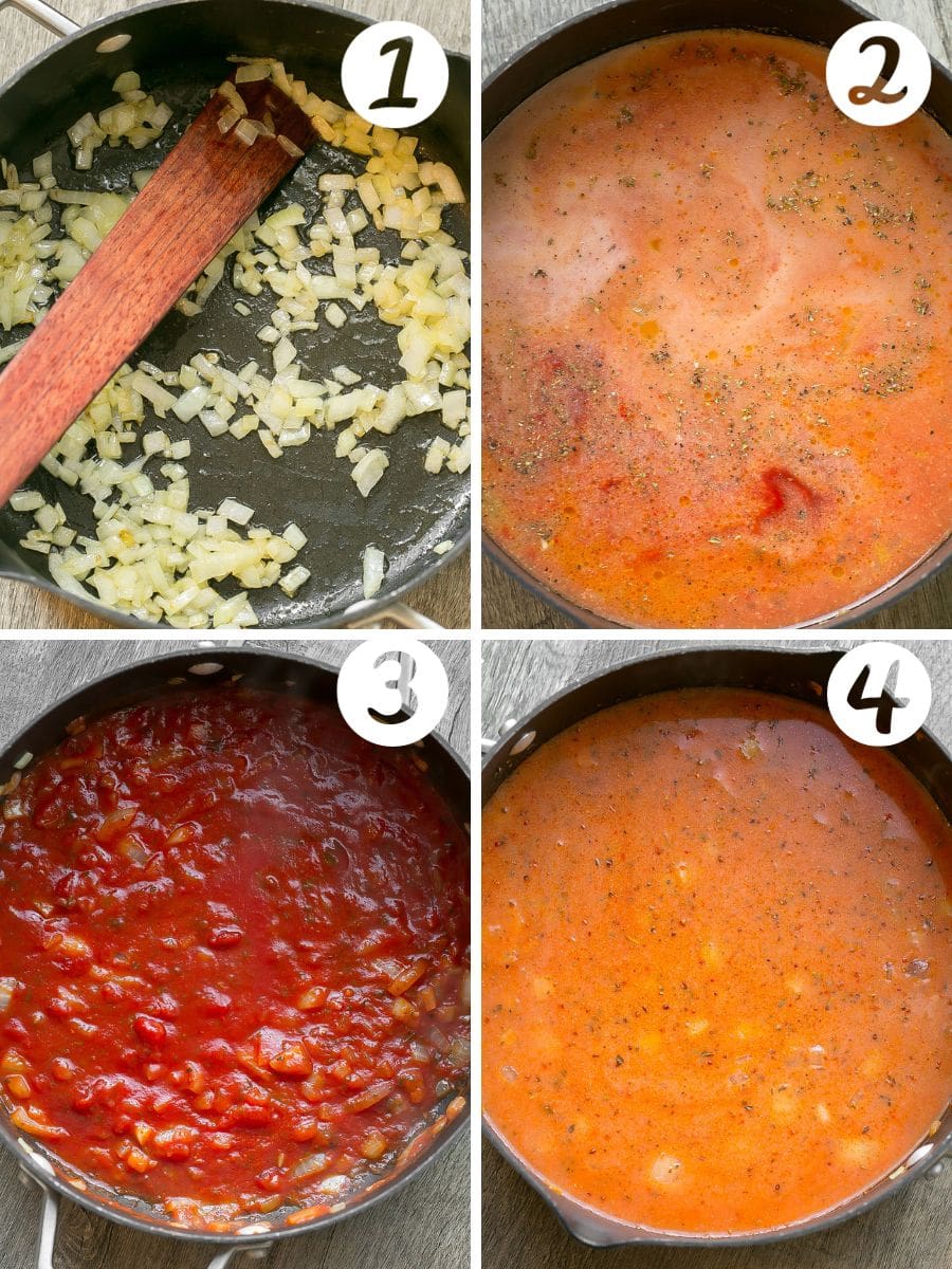 How to make tomato gnocchi soup.