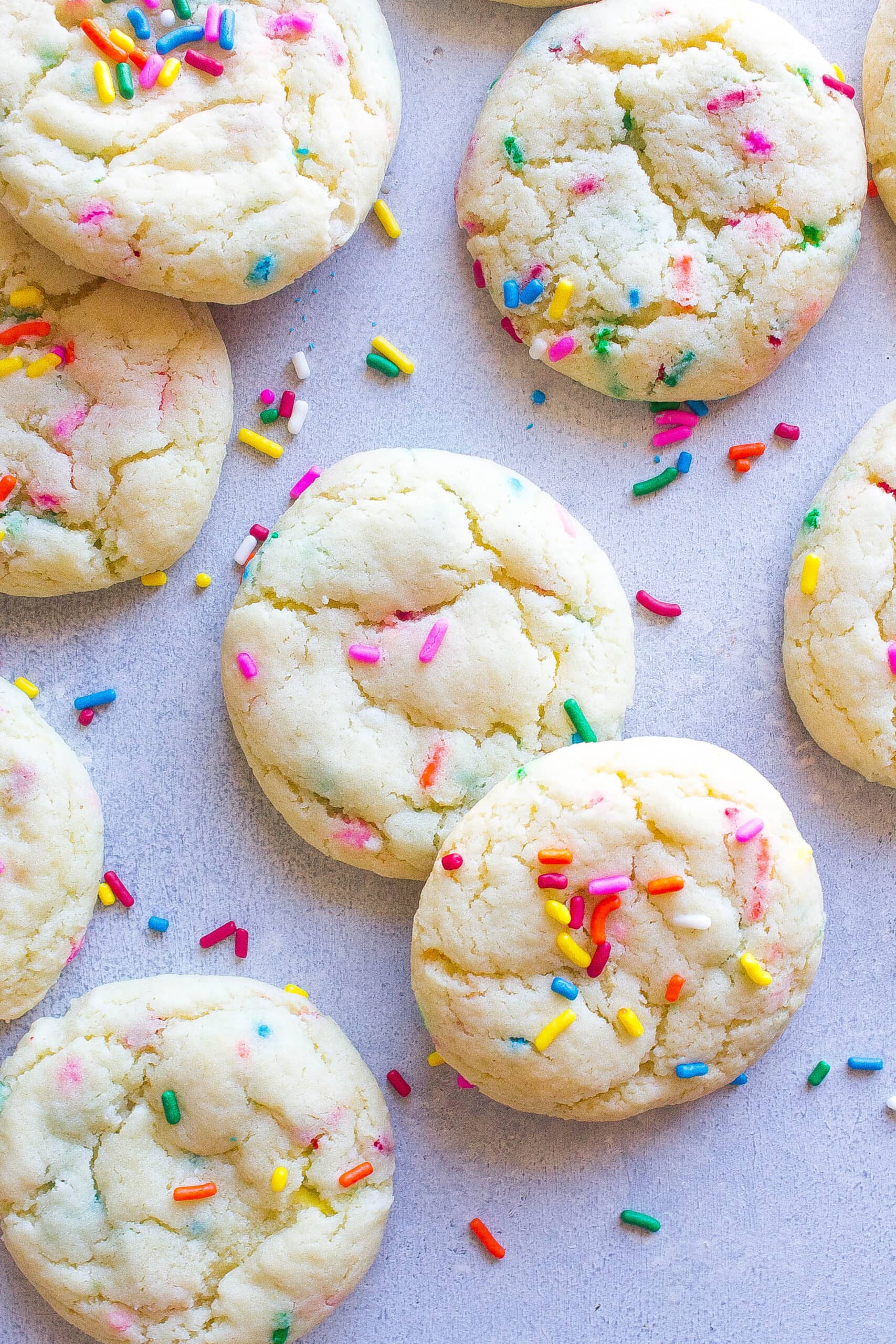 Cookies with sprinkles.