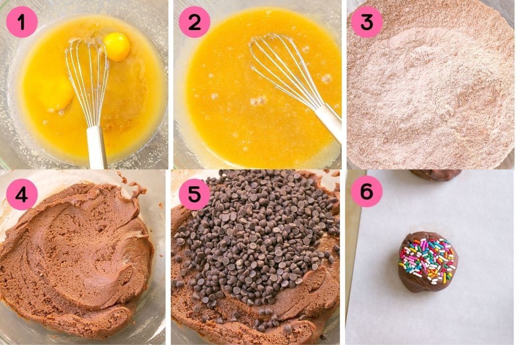 How to make Chocolate Sprinkle Cookies.