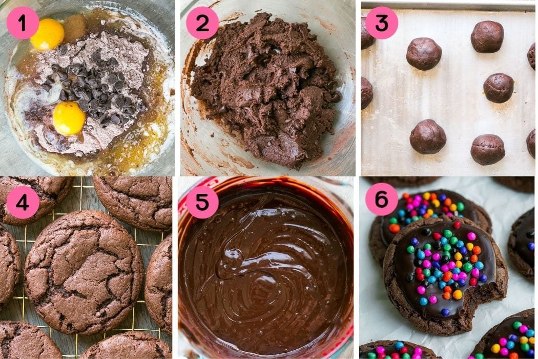 How to make Cosmic Brownie Cookies.