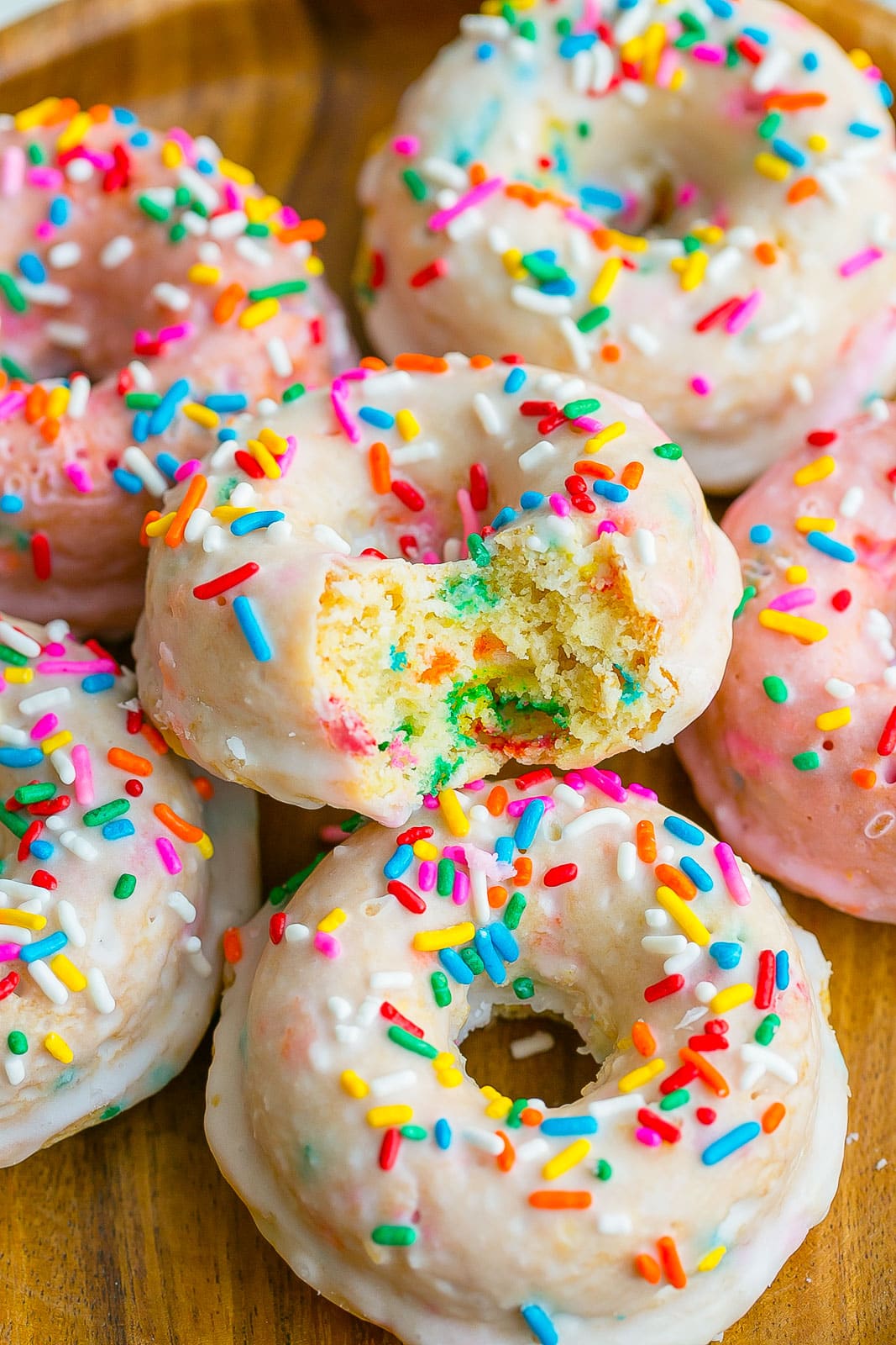 Baked Funfetti Donuts.