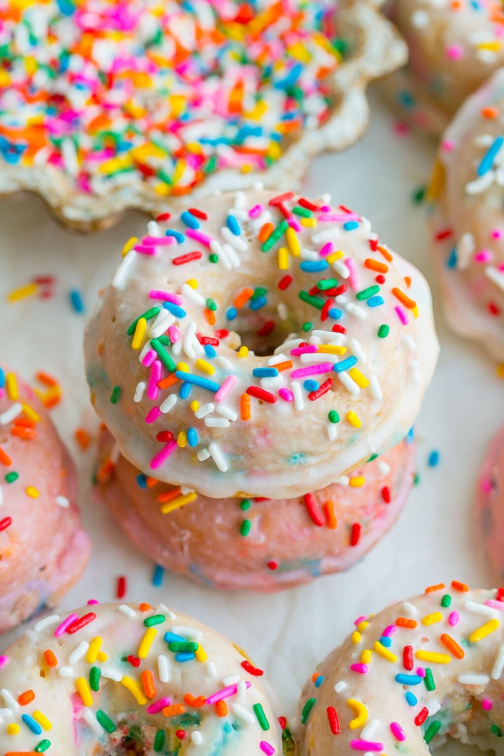 Easy Baked Funfetti Donuts- Kathryn's Kitchen