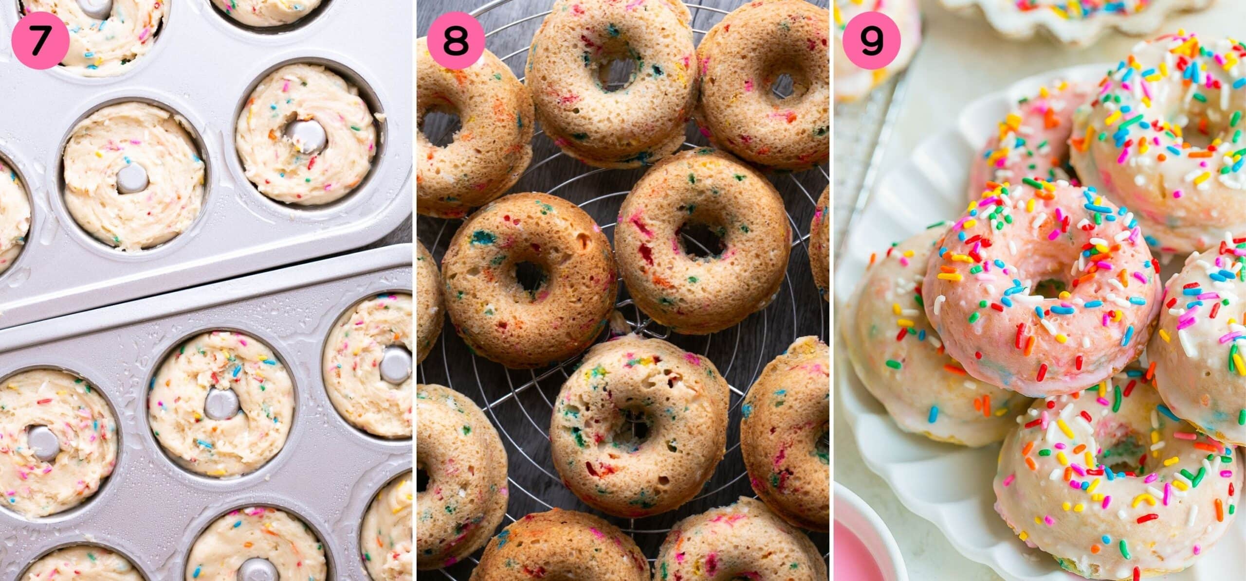 How to make funfetti donuts.