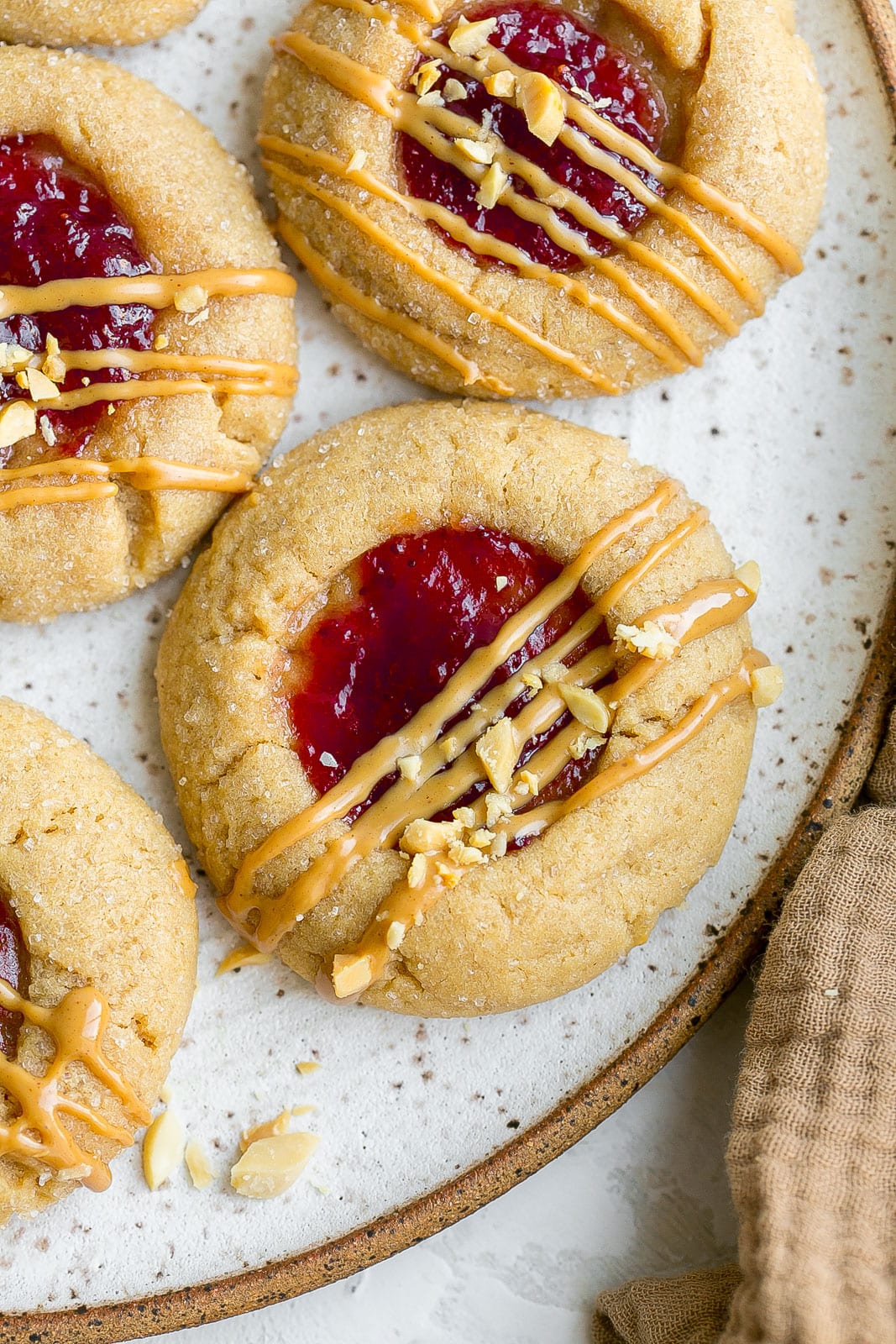 Peanut Butter and Jelly Cookies.