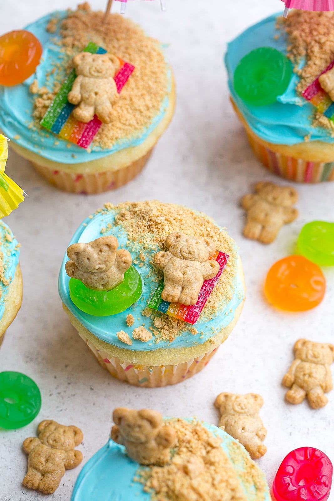 Cute Beach Cupcakes for a party.