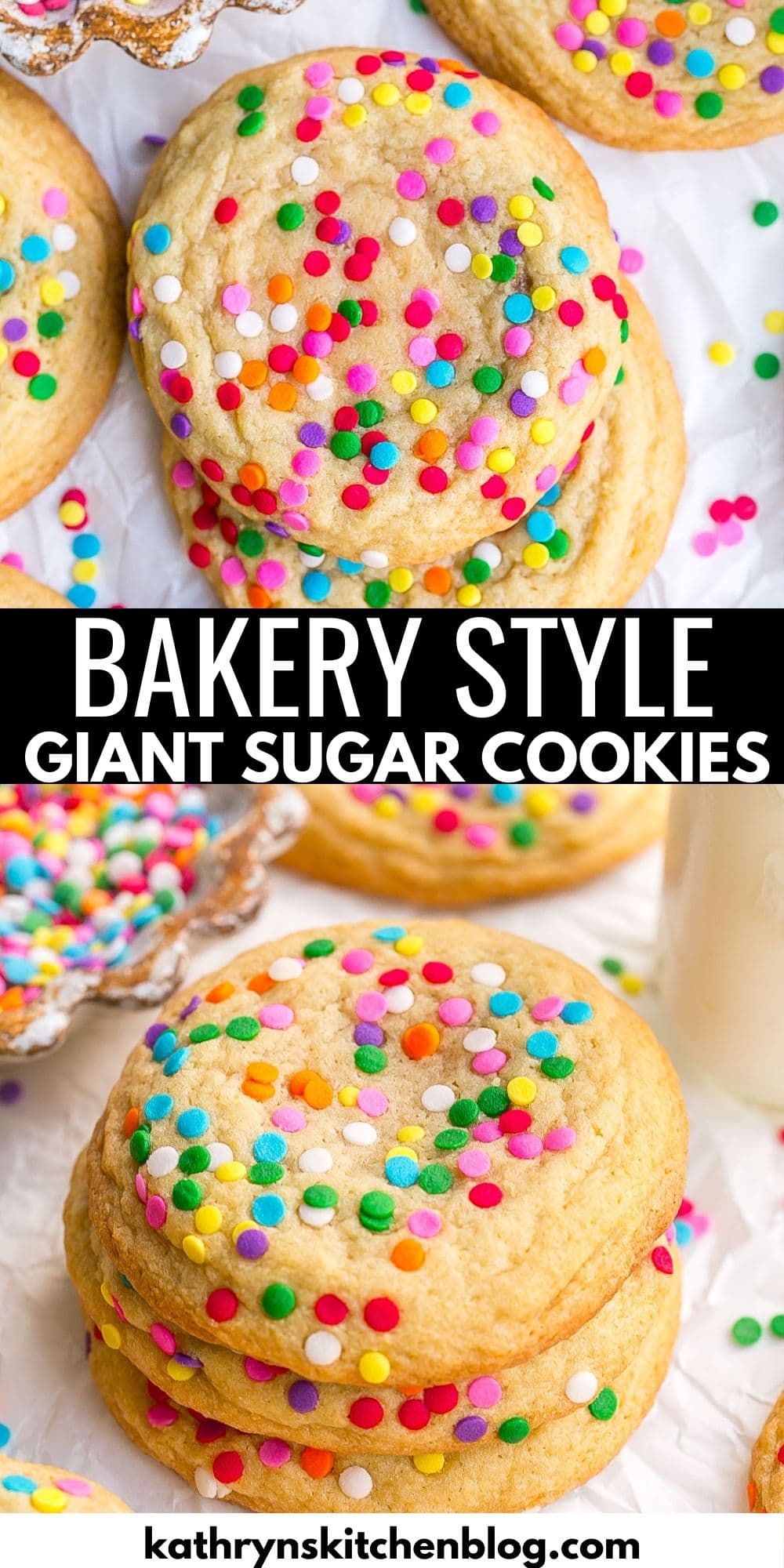 Giant Sugar Cookie Recipe (Soft Bakery-Style Cookies)
