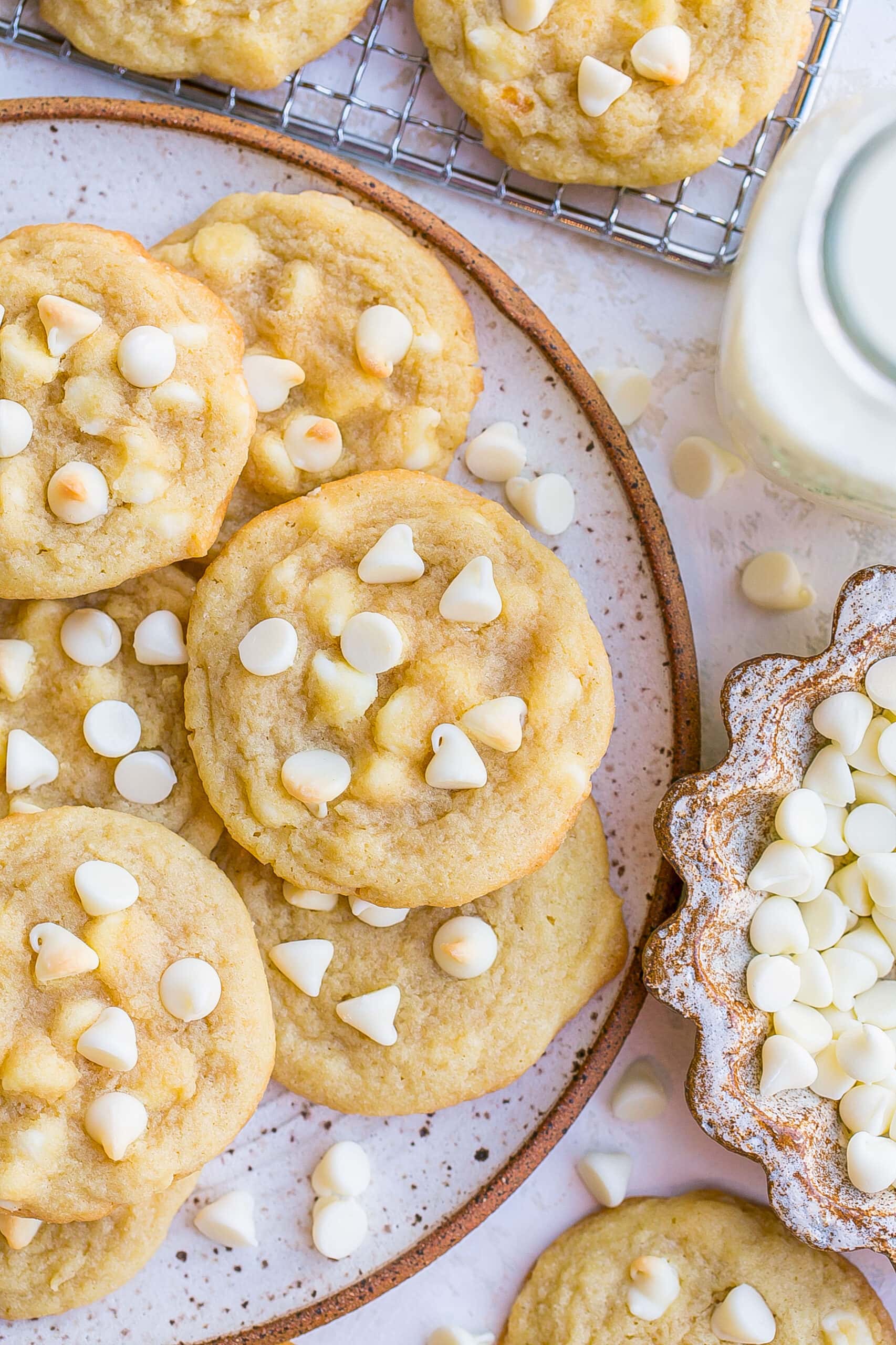 White Chocolate Chip Cookies.