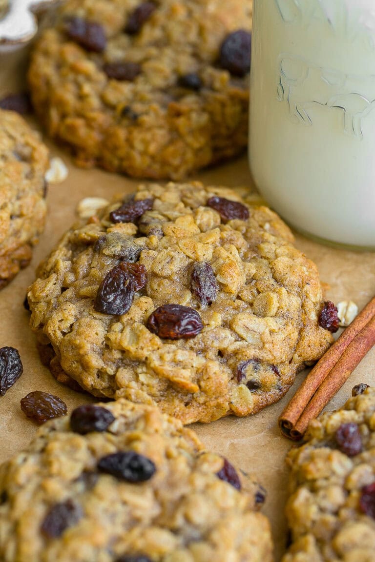 Bakery Style Oatmeal Raisin Cookies