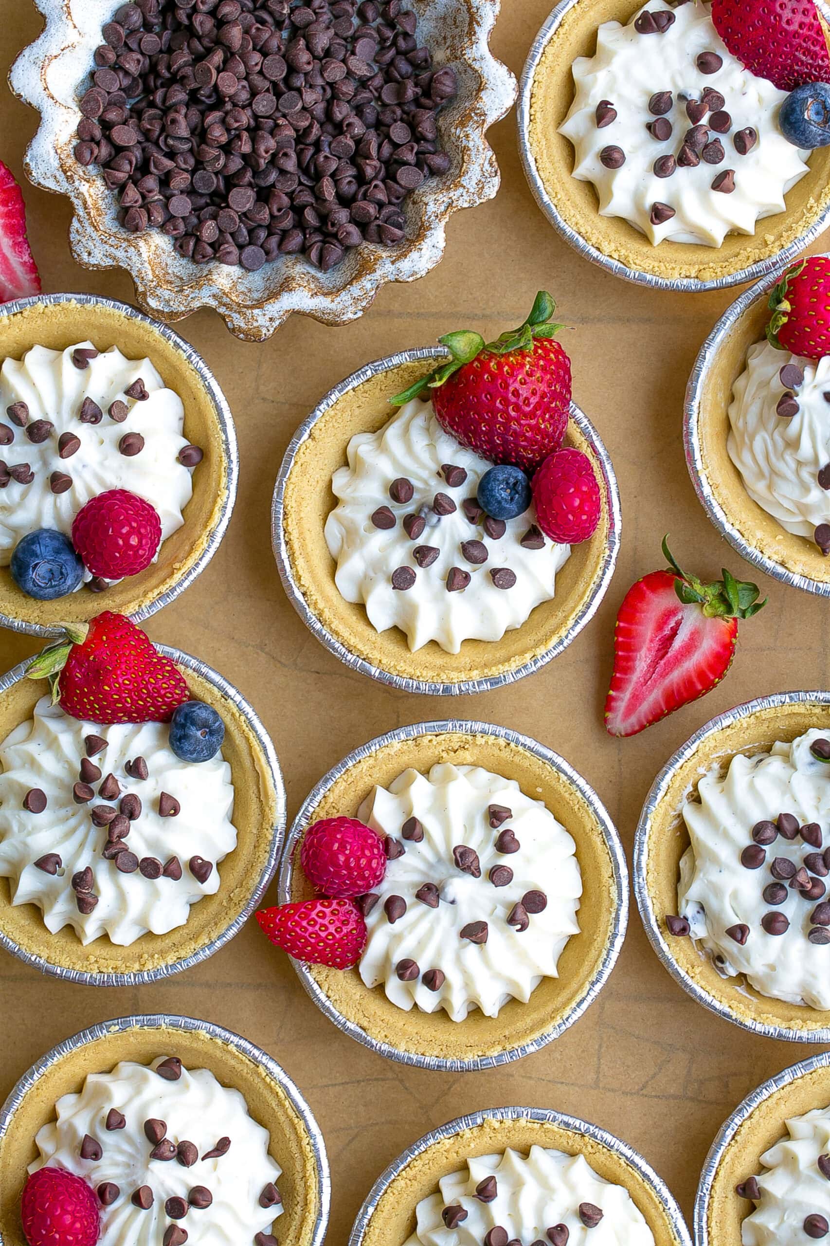 No Bake Mini Cheesecakes.