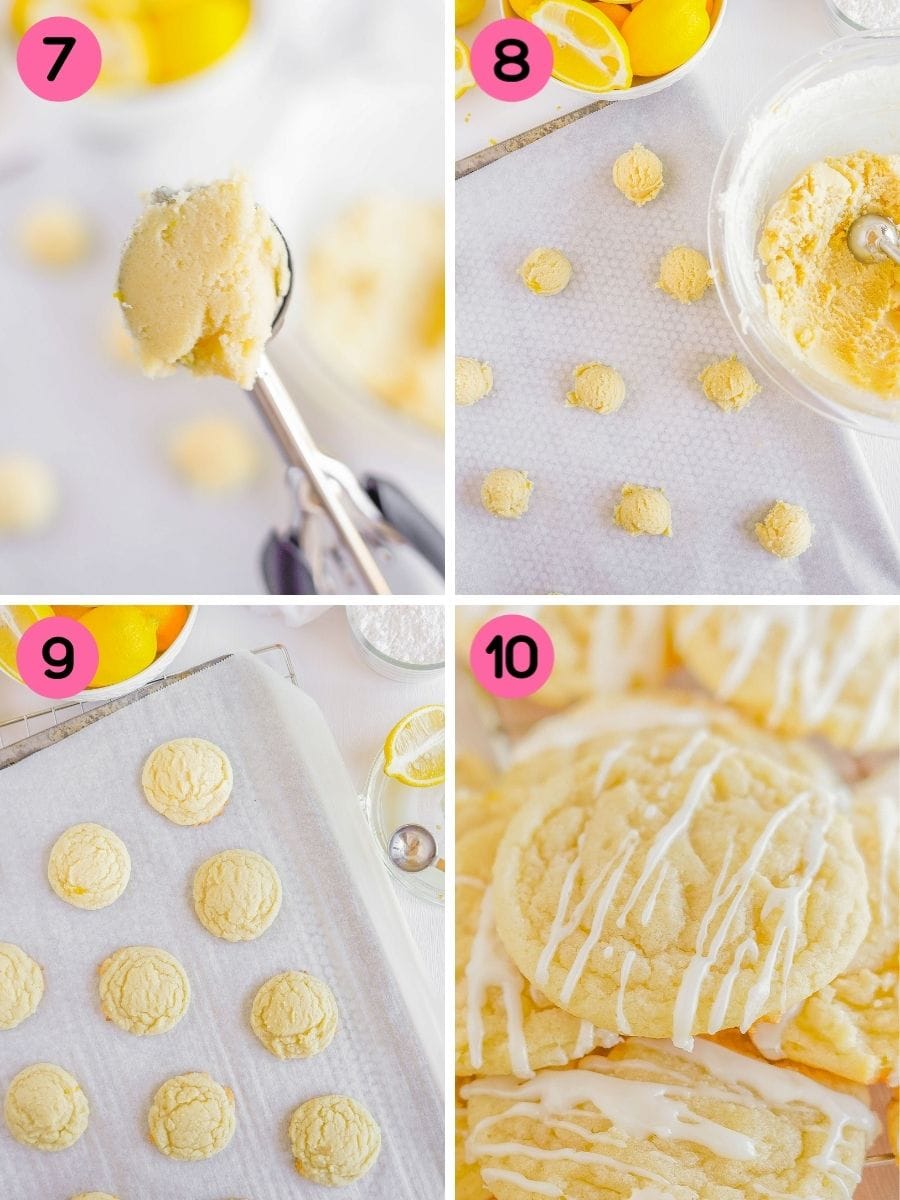 How to make lemon drop cookies step by step.